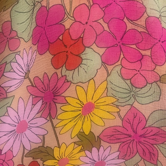 Show me your mumu lane midi dress in fun pink floral print Fun side cutouts M - Picture 10 of 10